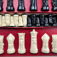 Ganine Gothic Chess Set - 1957 - Pacific Game Co - Very Good Condition