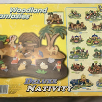 Woodland Fantasies Wooden Nativity Set - New