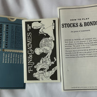Stocks & Bonds Game - 1968 - 3M - Great Condition