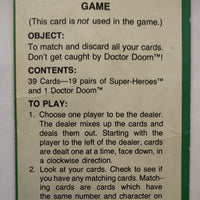 Marvel Comics Super Heroes Card Game - 1978 - Milton Bradley - Very Good Condition