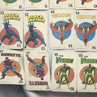 Marvel Comics Super Heroes Card Game - 1978 - Milton Bradley - Very Good Condition