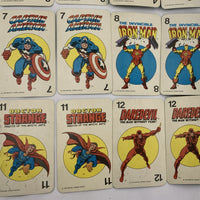 Marvel Comics Super Heroes Card Game - 1978 - Milton Bradley - Very Good Condition