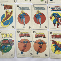 Marvel Comics Super Heroes Card Game - 1978 - Milton Bradley - Very Good Condition