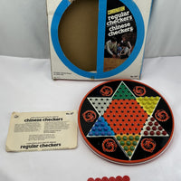 2 in 1 Chinese Checkers and Checkers - Ohio Art - Great Condition