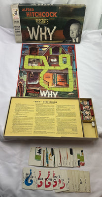 Alfred Hitchcock Presents Why Game - 1967 - Milton Bradley - Great Condition