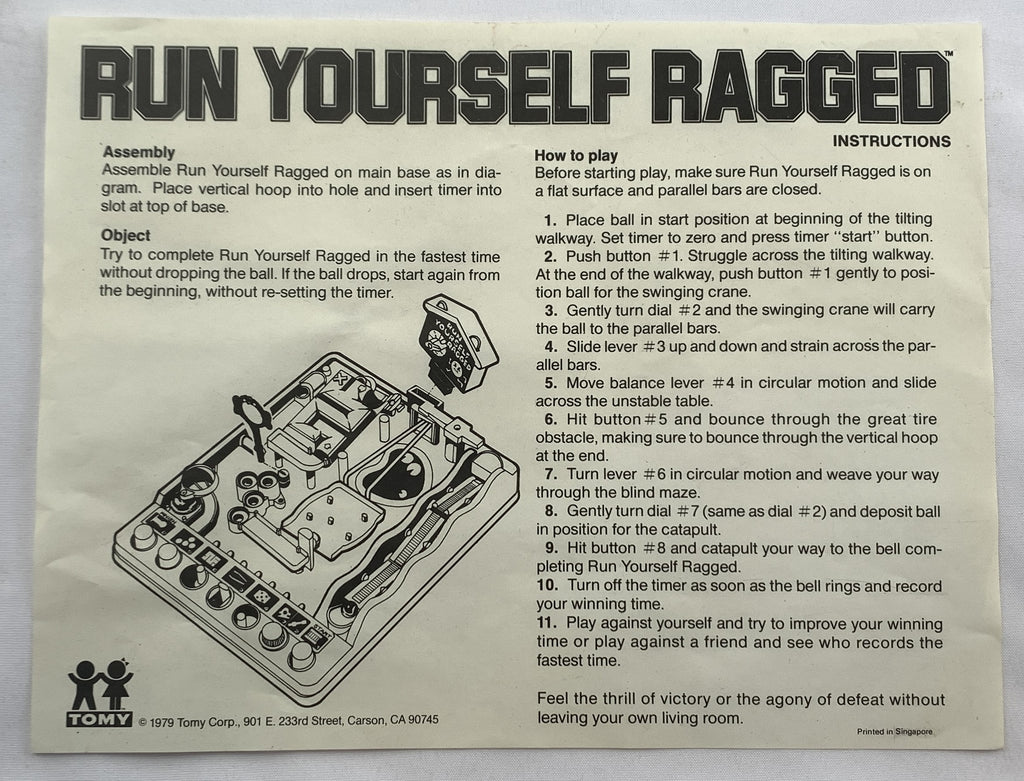 Run Yourself Ragged Game - 1979 - Tomy - Great Condition | Mandi's ...