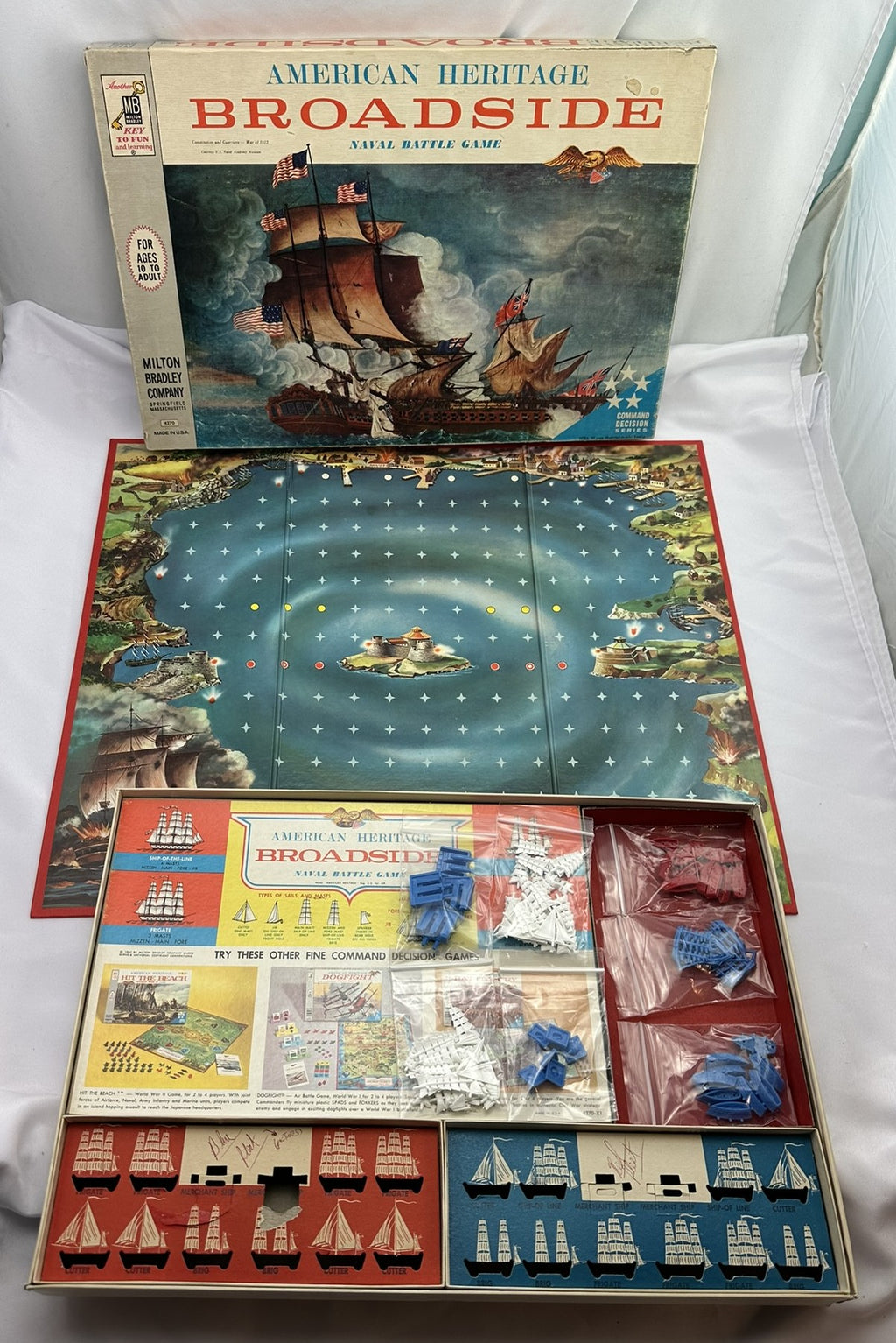 Broadside Game - 1962 - Milton Bradley - Very Good Condition