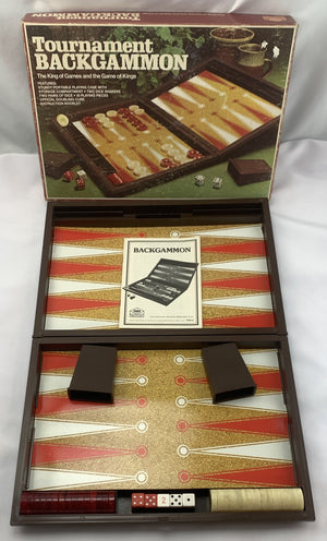 Tournament Backgammon Game - 1973 - E.S. Lowe - Very Good Condition