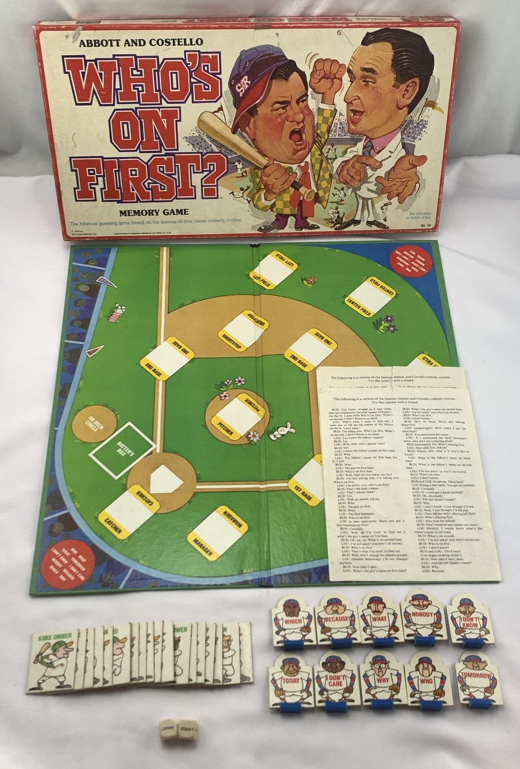 Who's on First? Game - 1978 - Selchow & Righter - Very Good Condition