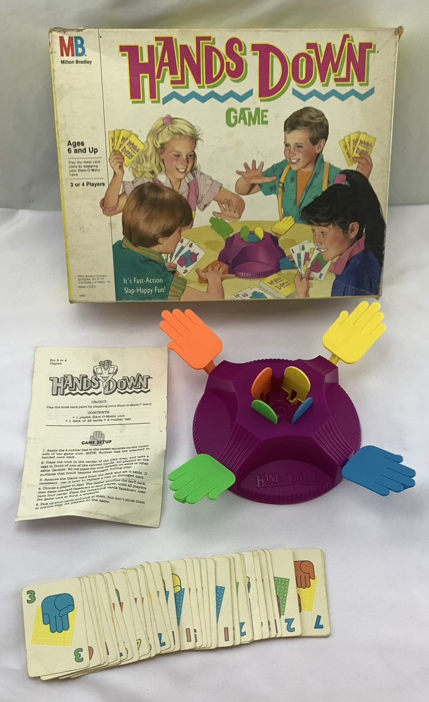 Hands Down Game - 1987 - Milton Bradley - Great Condition