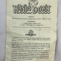 Hands Down Game - 1987 - Milton Bradley - Great Condition