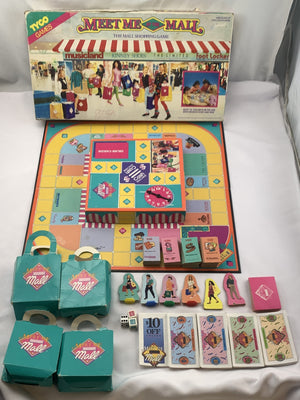 Meet Me at the Mall Board Game - 1990 - Tyco - Good Conditiono