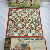 Chutes and Ladders Game - 1960 - Milton Bradley - Good Condition