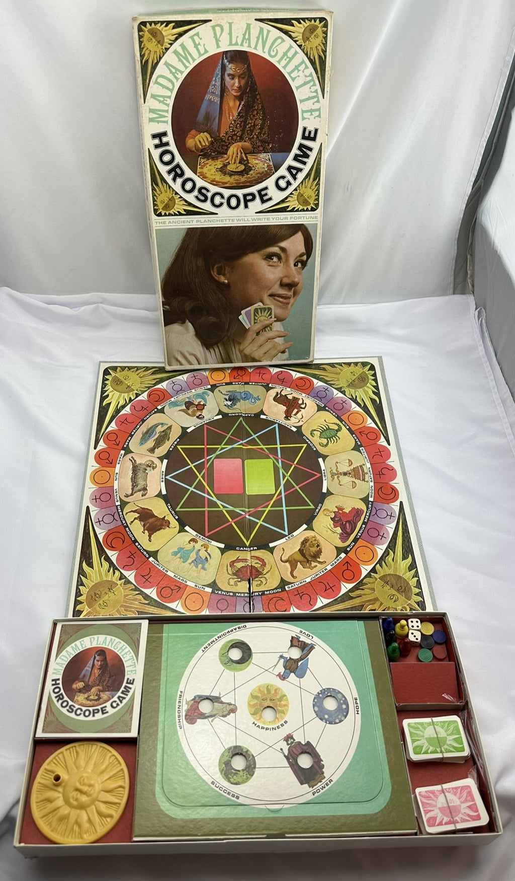 Madame Planchette's Horoscope Game - 1967 - Selchow & Righter - Great Condition