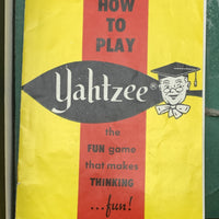 Yahtzee Game - 1956 - Milton Bradley - Great Condition