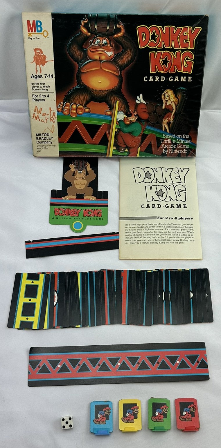 Donkey Kong Card Game - 1983 - Milton Bradley - Great Condition