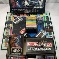 Monopoly Game Star Wars Original Trilogy Edition - 2004 - Parker Brothers - Good Condition