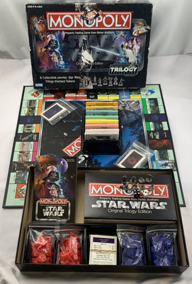 Monopoly Game Star Wars Original Trilogy Edition - 2004 - Parker Brothers - Good Condition