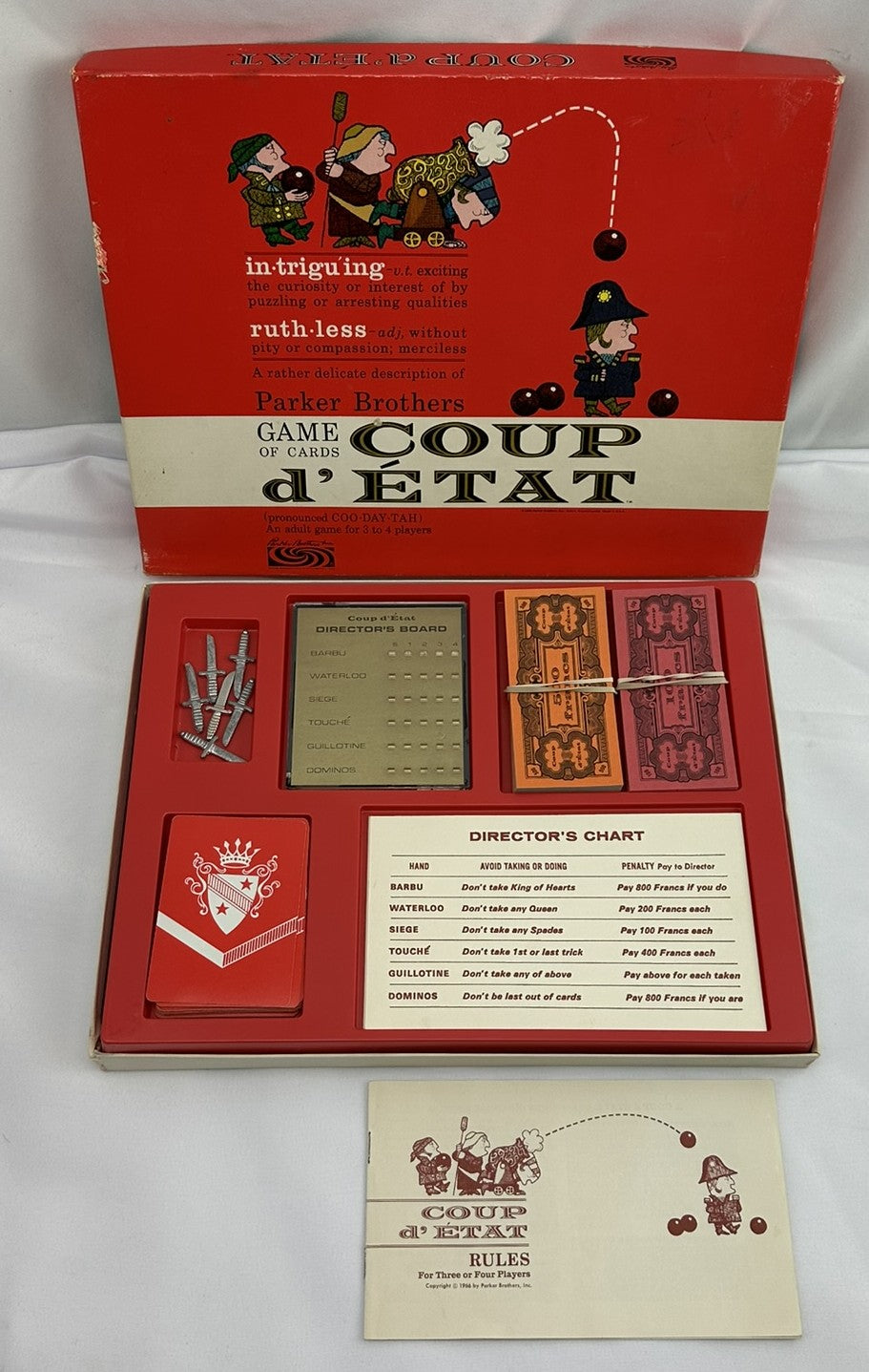 Coup d'Etat Game - 1966 - Parker Brothers - Great Condition
