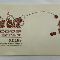 Coup d'Etat Game - 1966 - Parker Brothers - Great Condition