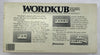 Wordkub Game - 1985 - Pressman - Great Condition