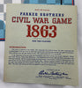 Civil War Game 1863 - 1961 - Parker Brothers - Great Condition