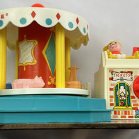 1971 Fisher Price Little People Play Family Merry Go Round #111 - 1971 - Great Condition