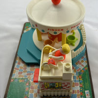 1971 Fisher Price Little People Play Family Merry Go Round #111 - 1971 - Great Condition