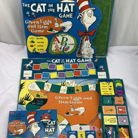 Dr. Seuss 4 Game Treasury Cat in the Hat, Green Eggs and Ham, One Fish, ABC's - 1996 - University Games - Great Condition