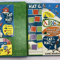 Dr. Seuss 4 Game Treasury Cat in the Hat, Green Eggs and Ham, One Fish, ABC's - 1996 - University Games - Great Condition