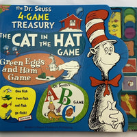 Dr. Seuss 4 Game Treasury Cat in the Hat, Green Eggs and Ham, One Fish, ABC's - 1996 - University Games - Great Condition