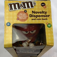 M & M's Red Novelty Dispenser and Coin Bank - 2008 - New