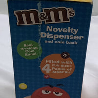M & M's Blue Novelty Dispenser and Coin Bank - 2008 - New