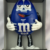 M & M's Blue Halloween Skeleton Dispenser - New