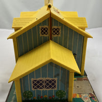 Fisher Price Little People Family Play House - 1969 - Very Good Condition