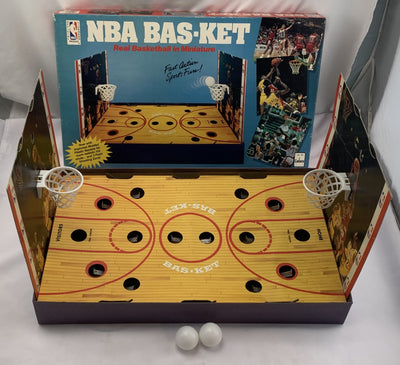 Bas-ket Game Miniature Basketball - 1988 - Cadaco - Good Condition