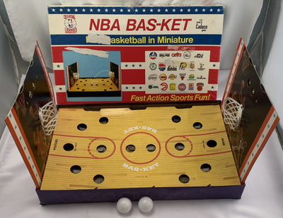 Bas-ket Game Miniature Basketball - 1980 - Cadaco - Good Condition