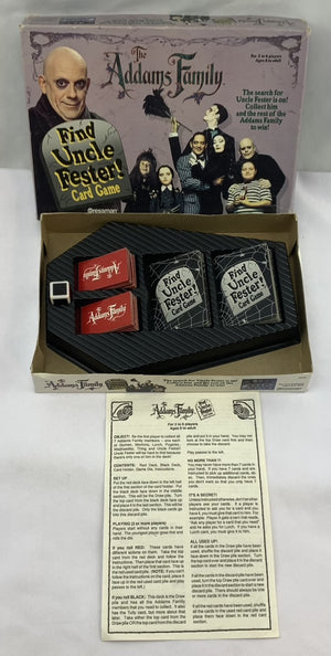 The Addams Family: Find Uncle Fester! Card Game - 1991 - Pressman - Great Condition