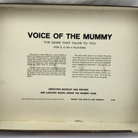 Voice of the Mummy Game - 1971 - Milton Bradley - Great Condition