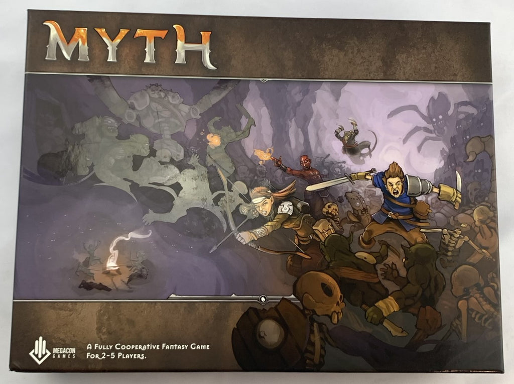 Myth Board Game Kickstarter w/Expansion, Many Extras - 2014 - Megacon - New