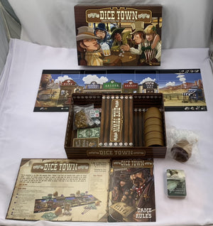 Dice Town Game with New Expansion - 2012 - Asmodee Games - Like New
