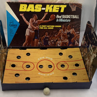 Bas-ket Game Miniature Basketball - 1969 - Cadaco - Very Good Condition
