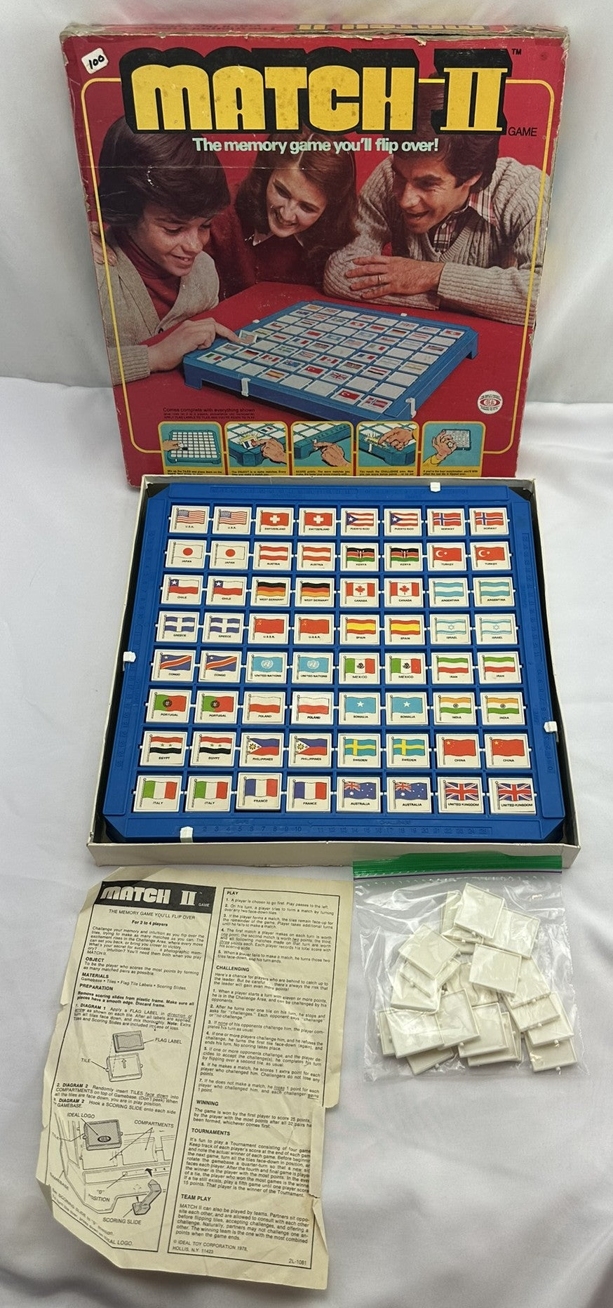 Match II Memory Game - 1978 - Ideal Games - Great Condition