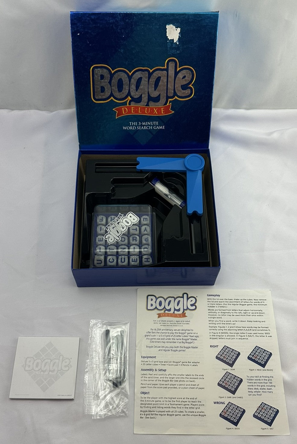 Boggle Deluxe Game - 1997 - Parker Brothers - Great Condition