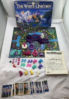 The White Unicorn Game - 1994 - RoseArt - Great Condition