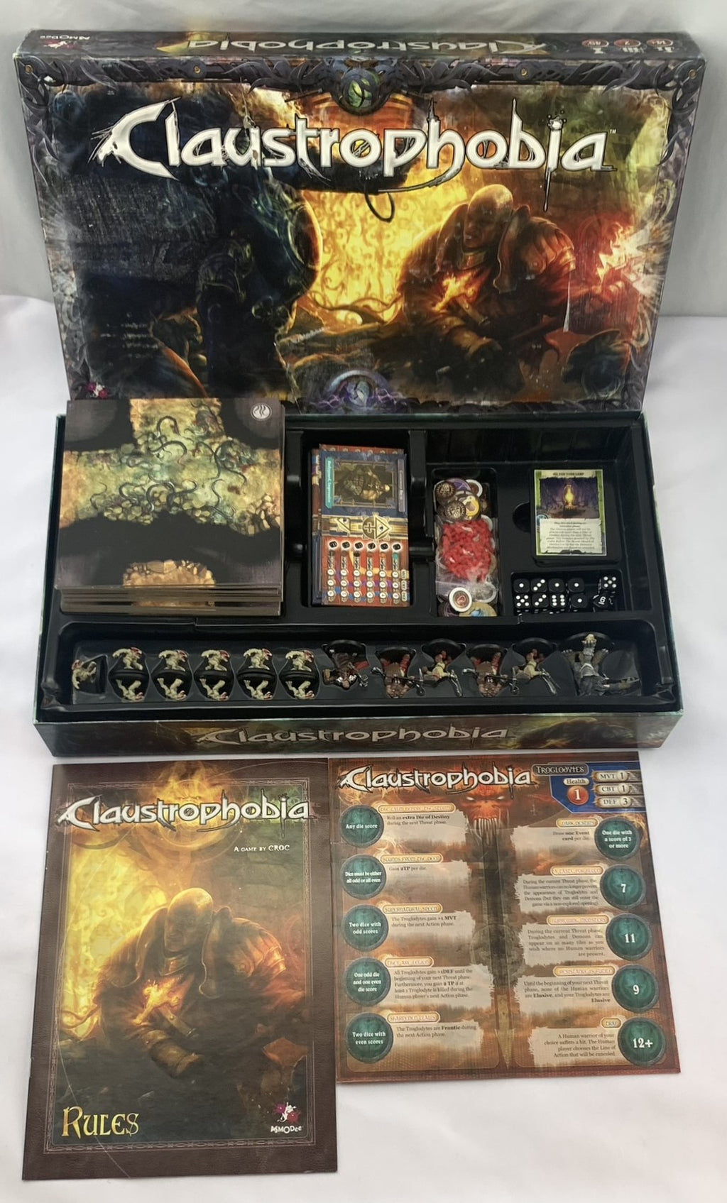 Claustrophobia Board Game - 2009 - Asmodee Games - Like New