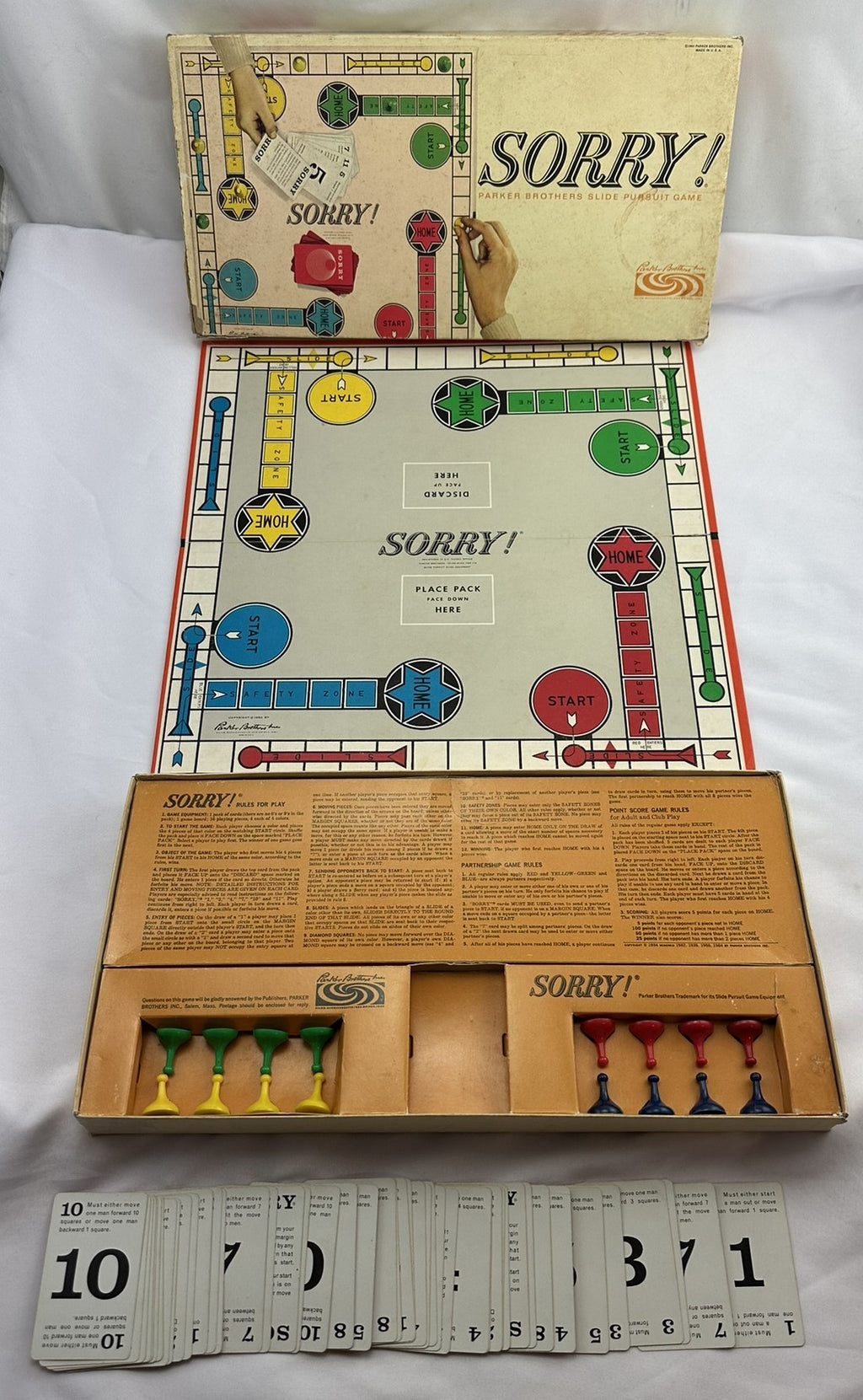 Sorry! Game - 1964 - Parker Brothers - Great Condition