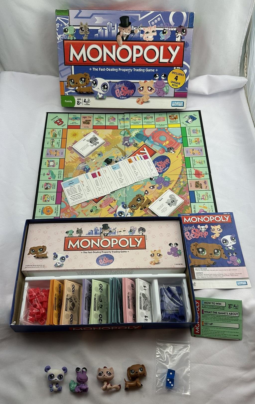 Littlest Pet Shop Monopoly - 2008 - Hasbro - Great Condition