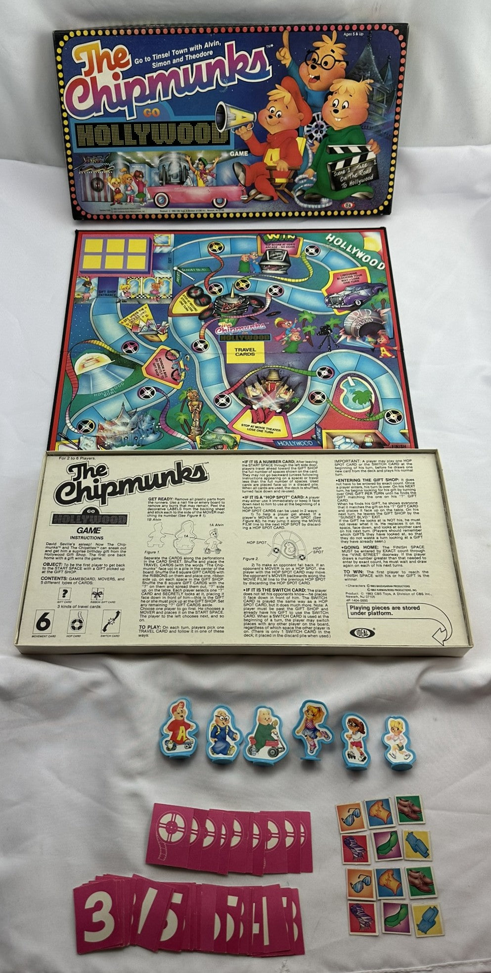 Chipmunks Go Hollywood - 1983 - Ideal - Great Condition