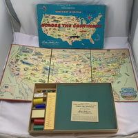 Across the Continent Board Game - 1960 - Parker Brothers - Great Condition